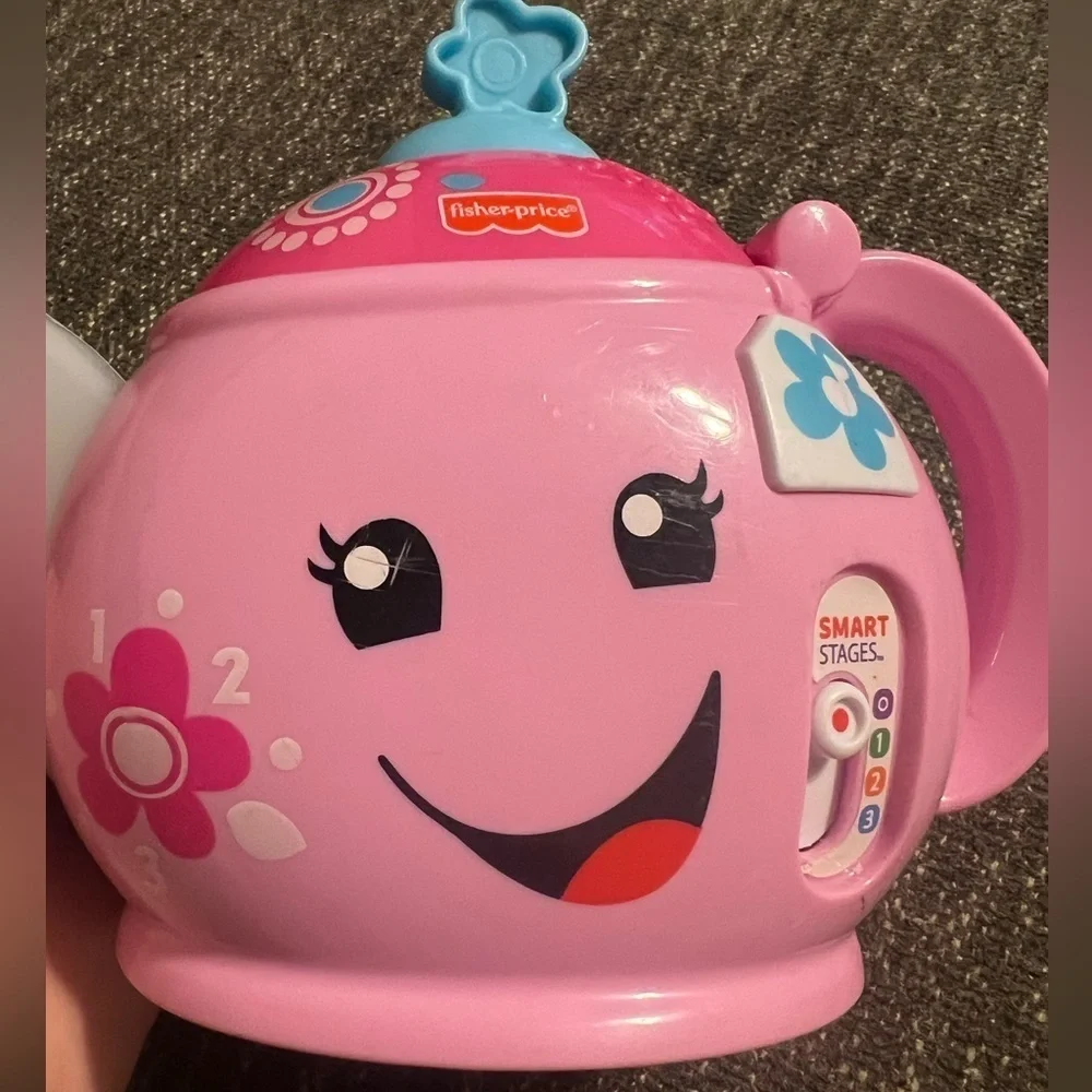 Fisher Price Pink Magical light-up Tea Pot Learning Toy